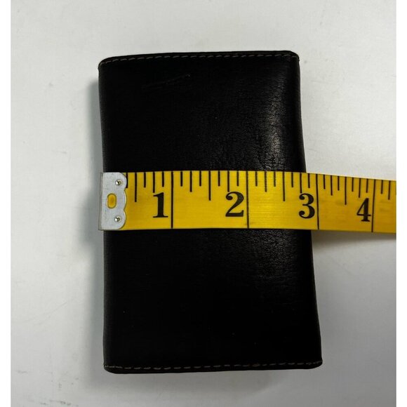 Genuine Leather Small Dark Brown Key Holder Wallet Unisex - Picture 7 of 16